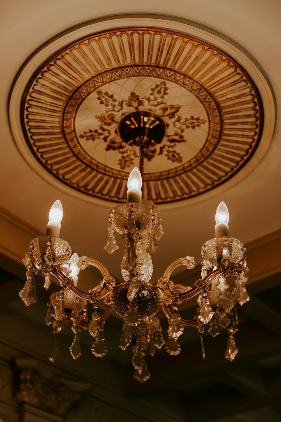 Original hotel chandelier