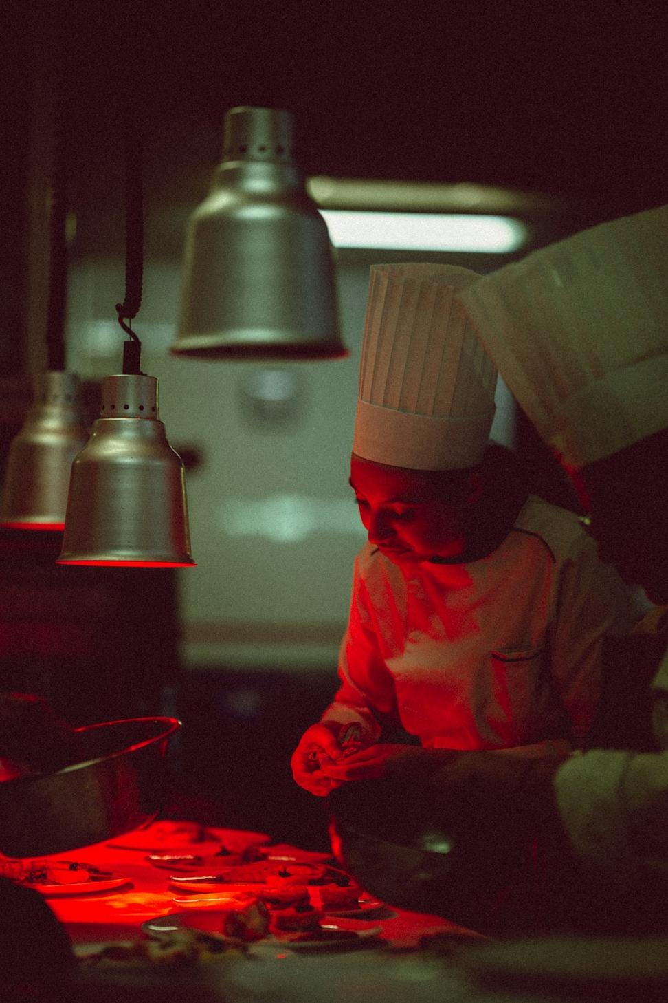 Kitchen in action